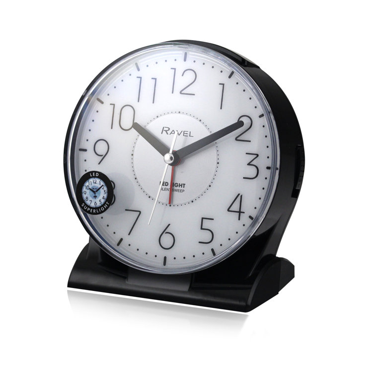 Marlow Home Co. Analog Quartz Alarm Tabletop Clock Wayfair.co.uk